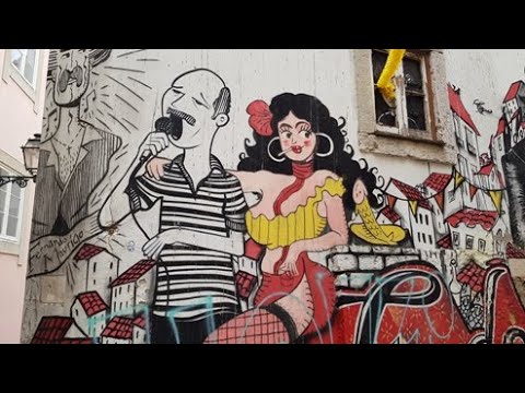 Fado Vadio Mural - The Most Popular Graffiti in Lisbon