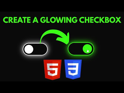 Neon Toggle Switch Using Html Css Webdevelopment Css