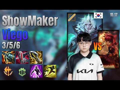 ShowMaker Mid Viego vs Annie lol KR solo rank Full Game 15.17 | 쇼메이커 비에고 vs 애니