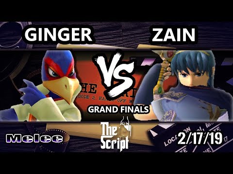 The Script 2 - Zain (Marth) Vs. Ginger [L] (Falco) - Smash Melee Grand Finals