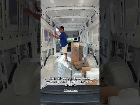 Part 6 of our van conversion - DODO Matt sound deadening #projectvanlife #vanconversion