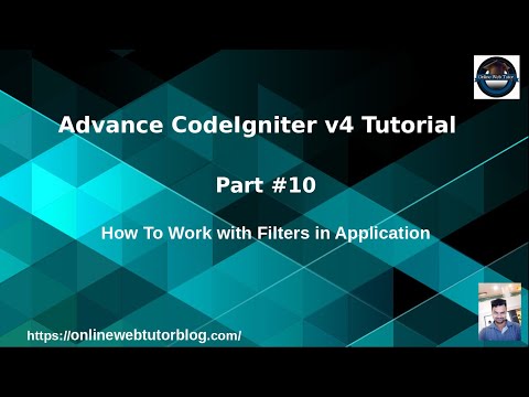 Advance CodeIgniter 4 Framework Tutorials 10 How To Work with Filters in CodeIgniter 4 Tutorial