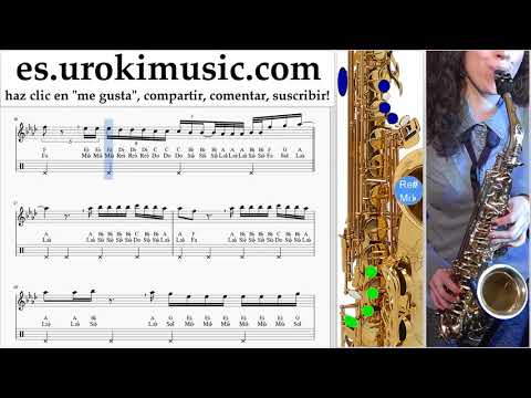 Como Tocar Saxofon (tenor) Ozuna x Romeo Santos - El Farsante Remix Tablatura um-i927