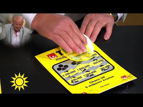 Trisskraparen och pensionären Janos Widomsky: ”Det här är en jättebra present!”  - Nyhetsmorgon (TV4