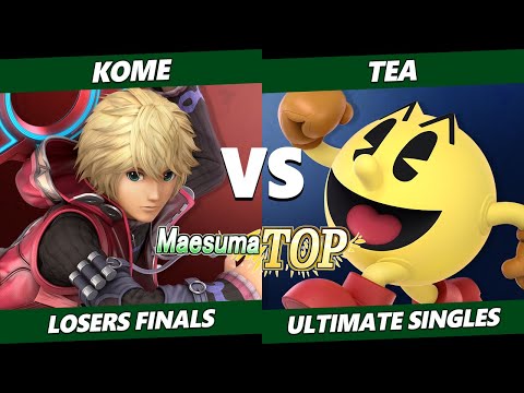 Maesuma Top #4 Losers Finals - Tea (Pac-Man) Vs. Kome (Shulk) Smash Ultimate SSBU