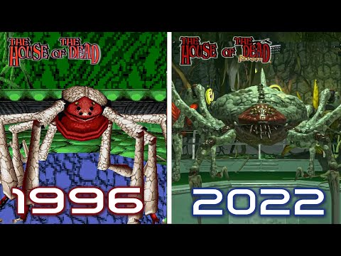 The House of the Dead Remake (2022) All Bosses | Direct comparison with The Original (1996)