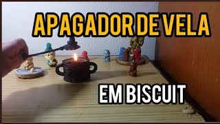 [PASSO A PASSO] Como fazer APAGADOR DE VELA barato em biscuit.   Renda extra certo.