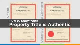 How to Know Your Property Title is Authentic