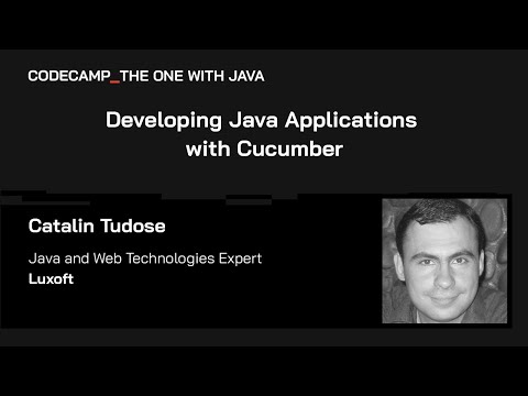 Developing Java Applications with Cucumber, with Catalin Tudose