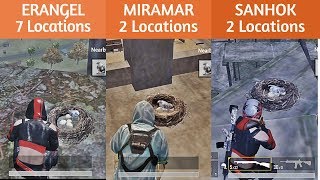 Every Secret Locations of Falcon Eggs in All Maps |  PUBG MOBILE