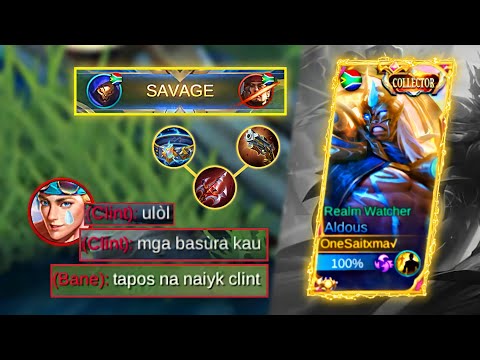 ALDOUS SAVAGE FULL GAMEPLAY🔥 [NO CUT] | ALDOUS OFFLANE ROTATION | ALDOUS BEST BUILD 2021