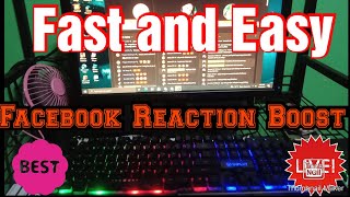 How To Boost Facebook Reactions Using Laptop or Desktop very Easy Tutorial | Liv Thyrahs Channel
