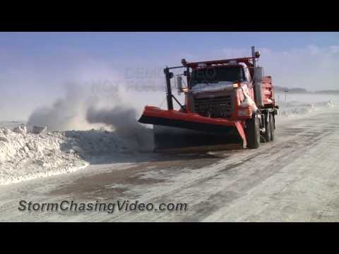 2/26/2014 Stearns County, MN Ground Blizzard Evening B-Roll