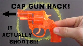 CAP GUN HACK!!!  SpitWad Shooter! TOY (Actually Working)
