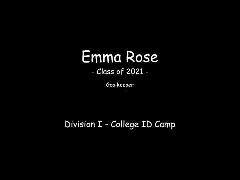Emma Rose  - Goalkeeper - Division I Soccer ID Camp