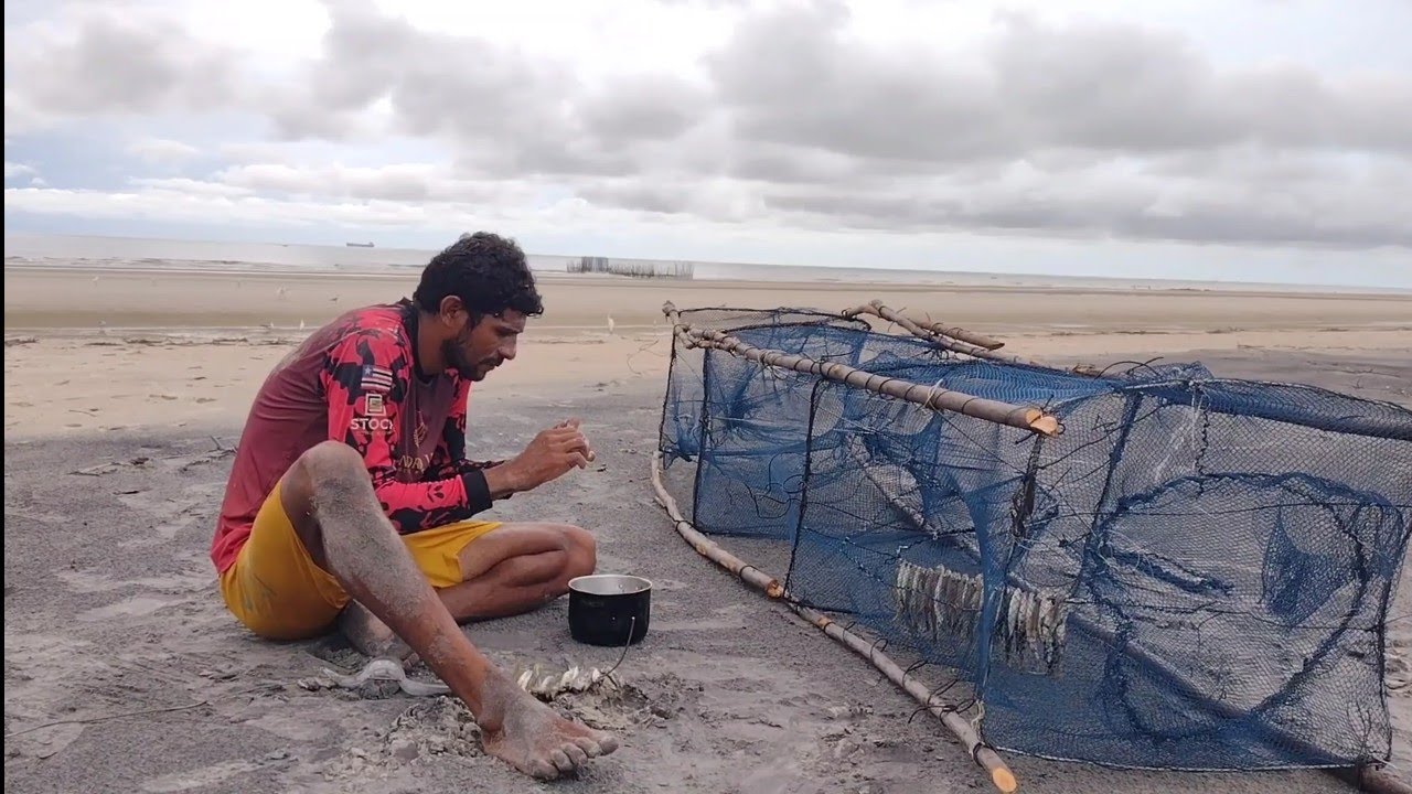 MUITOS PEIXES E AVENTURA. PESCARIA E PREPARO NO ACAMPAMENTO.