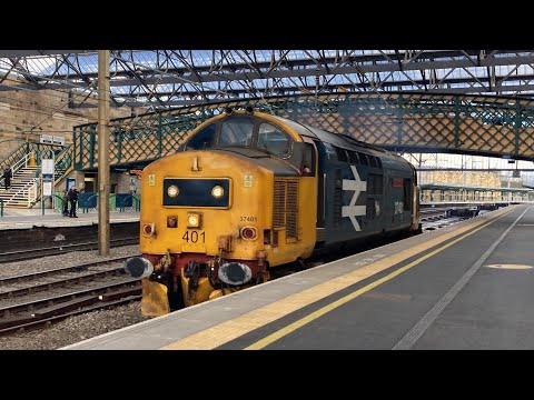 37401 at Carlisle AND Network rail test train! | 7/4/23 and 10/4/23.