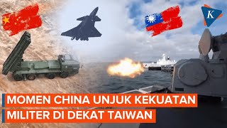 Download lagu Momen Tentara, Jet Tempur, dan Kapal Perang China 'Kepung' Taiwan mp3