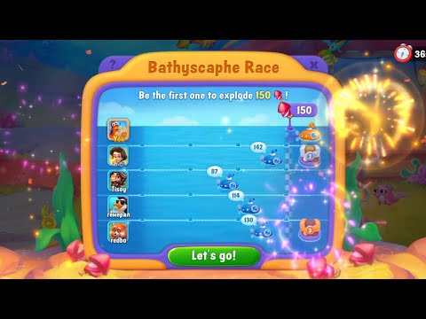 @Fishdom Level 10128 - Special Level 10129 Challenge. Won 1st Bathyschape Race 🏁