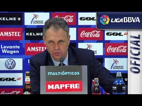 Press Conference Caparrós after Levante UD (2-0) Valencia CF - HD