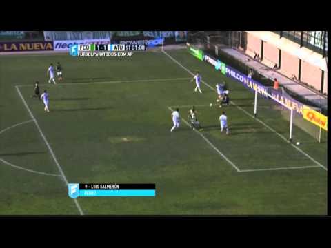 Gol de Salmerón. Ferro 1 - Atlético Tucumán 1. Fecha 3. B Nacional 2015. FPT