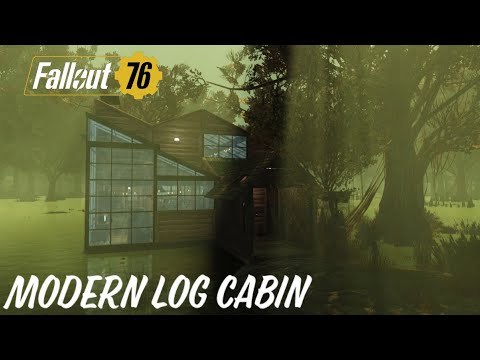 Fallout76 C.A.M.P build: Modern Log cabin