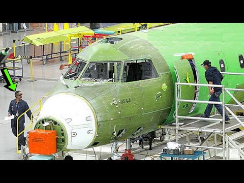 Bombardier Factory✈️Plane Manufacturing Turboprop aircraft [Learjet, Challenger, Q400]
