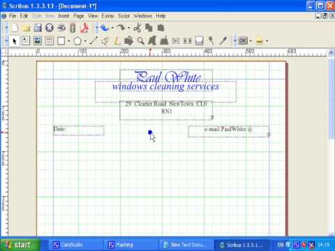 Scribus tutorial Designing a letterhead