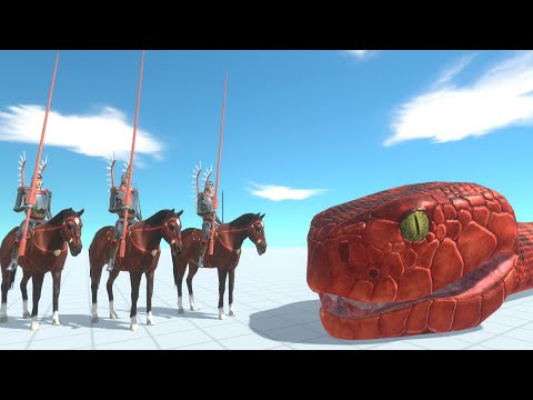 3 Husar VS Titanoboa - ARBS (Animal Revolt Battle Simulator)