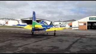 preview picture of video 'Tucano T-27 - Take off from Aeroporto do Bacacheri - SBBI'