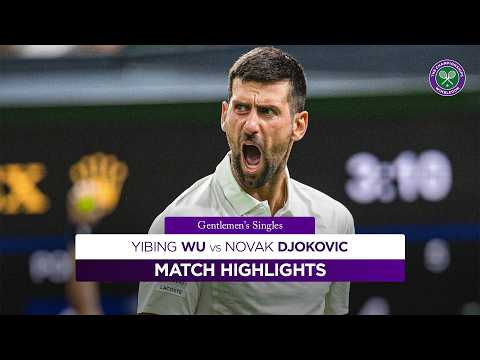 Djokovic battles HARD | Yibing Wu v Novak Djokovic | Highlights | Wimbledon 2026