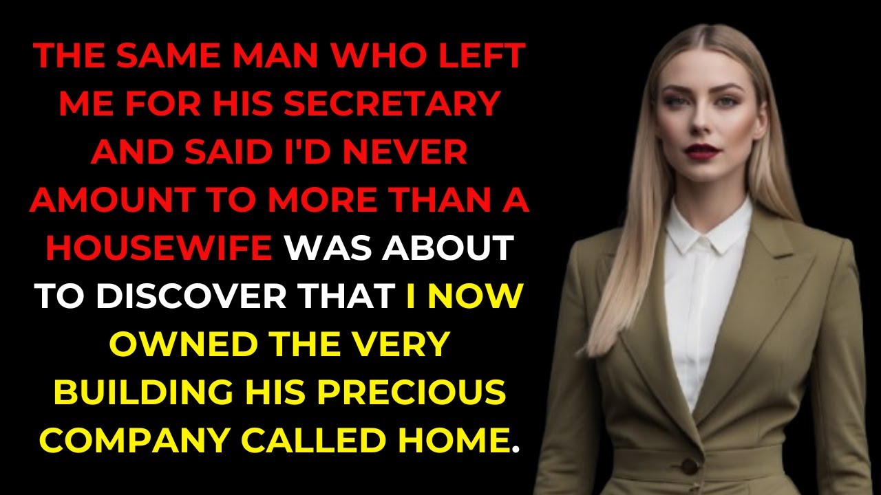 Husband Left Me for His Secretary—Then Learned I Own His Office Building