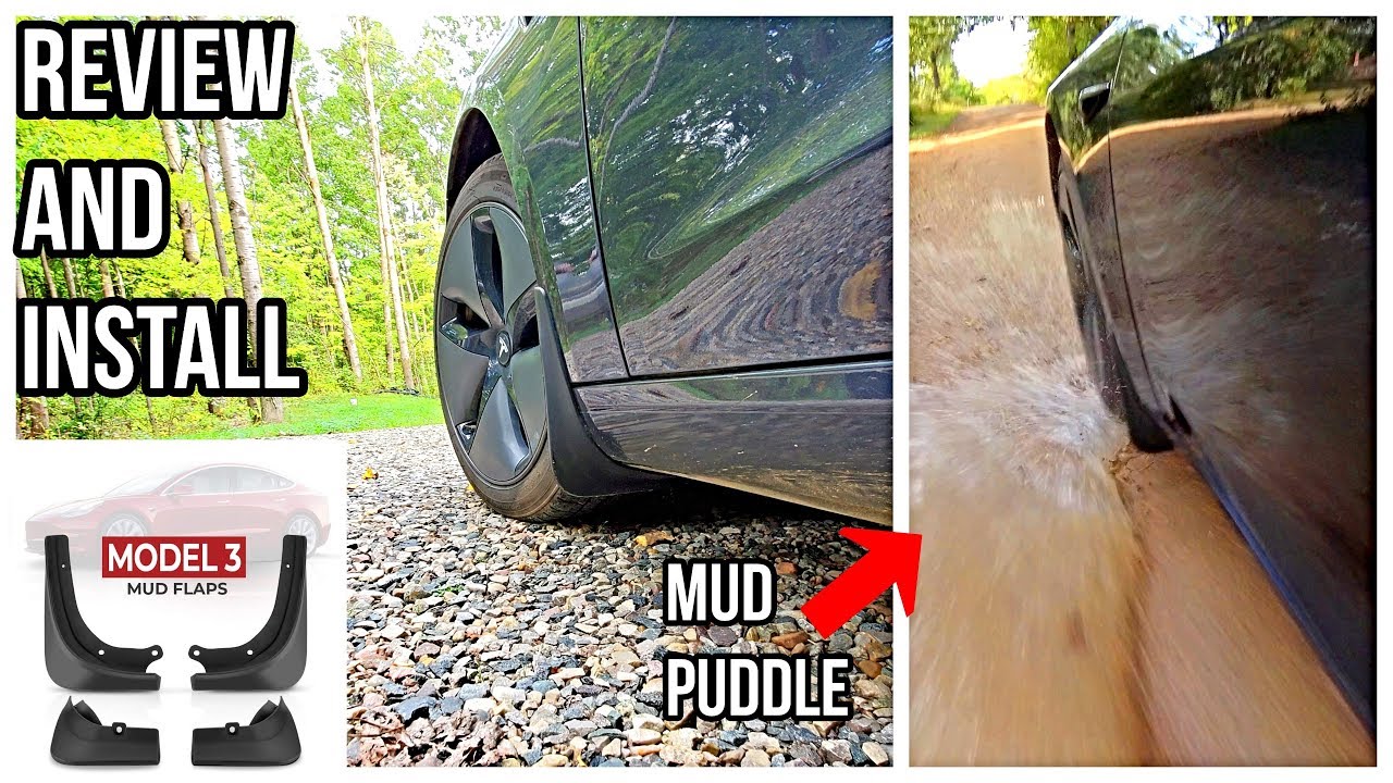 Tesla Model 3 Schmutz Fänger, Mud Flaps, der perfekte Karosserieschutz 