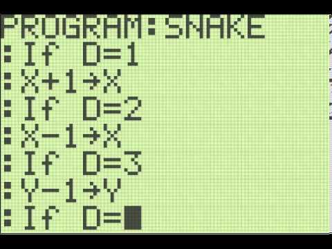 Snake Program on the TI 83/84+