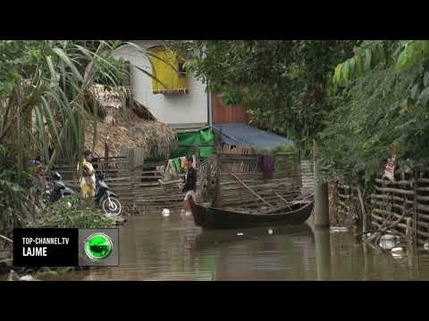 Top Channel/ Përmbytje katastrofike në Mianmar! Të paktën 5 viktima, më shumë se 40 mijë të evakuuar