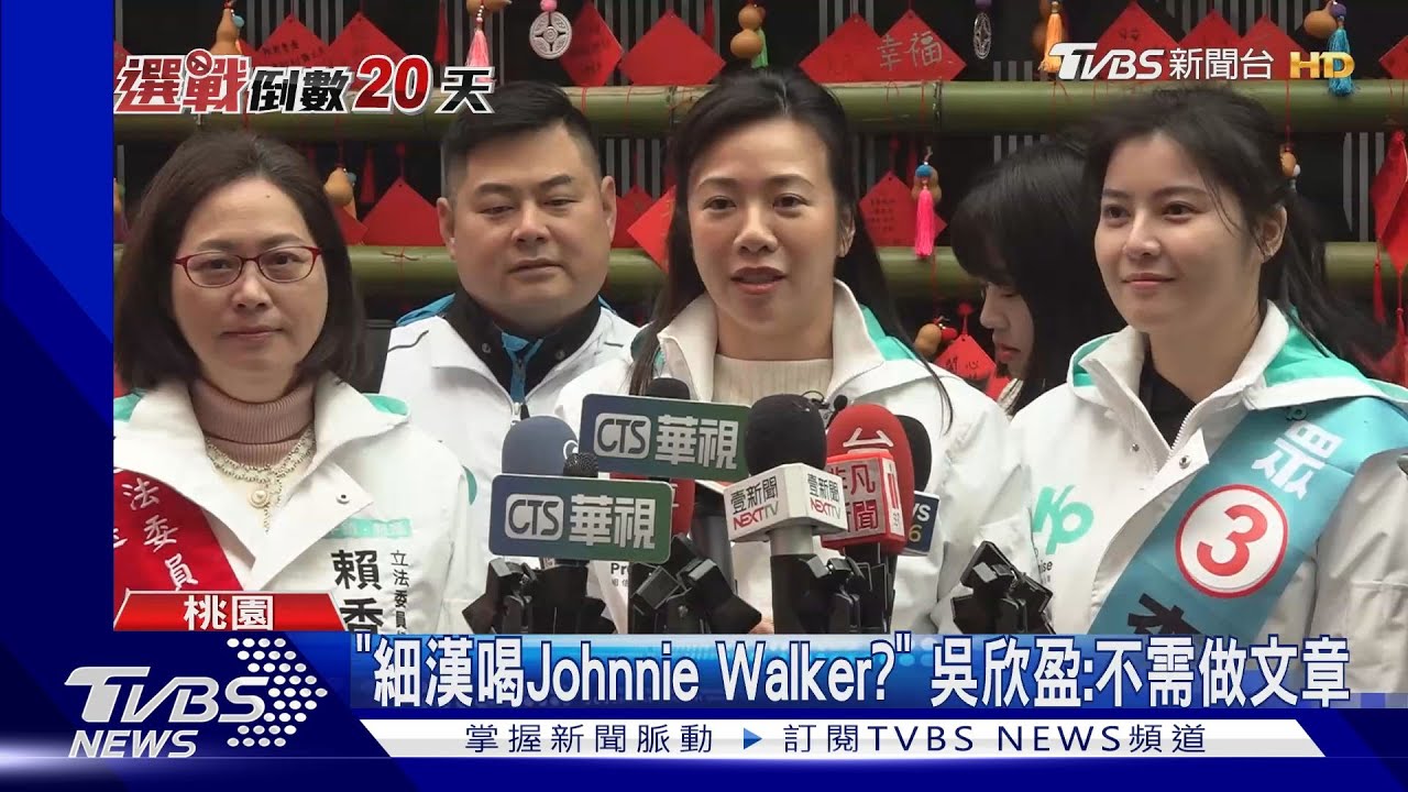 挺進深藍「國旗海」! 吳欣盈赴桃園忠貞掃街