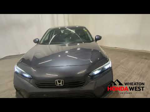 2022 Honda Civic Sedan Touring CVT Sedan in Meteoroid Grey Metallic for sale at Wheaton Honda West in Calgary, AB