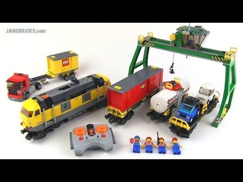🔄 LEGO City 2010 yellow Cargo Train review! 7939 re upload