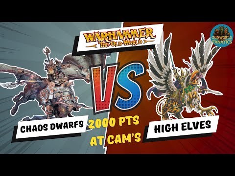 High Elves – With Eltharion vs Chaos Dwarfs – 2000 pts – Warhammer The Old World