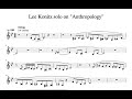 Transcription - #1 Lee Konitz solo on "Anthropology"