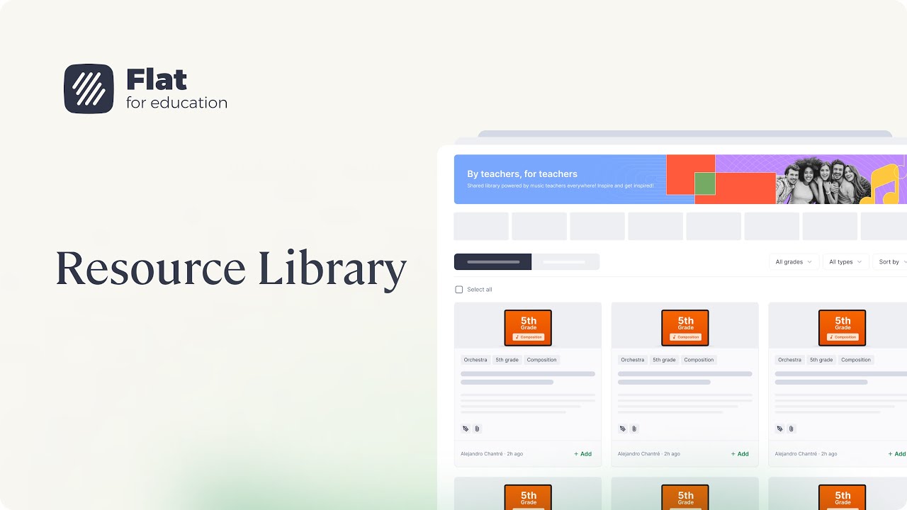The Resource Library - Flat for Education