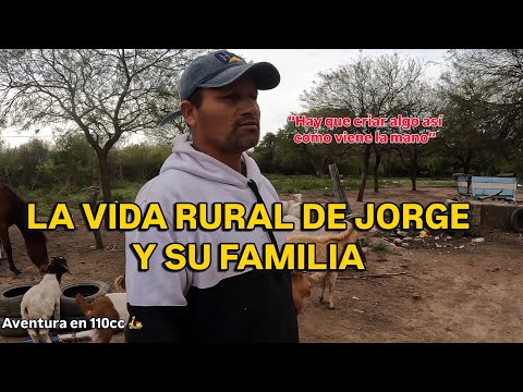Así VIVE Jorge Jara y su familia en el campo rodeado de Animales | Recorriendo Argentina en mi 110cc
