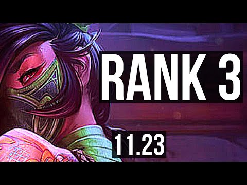AKALI vs IRELIA (TOP) | Rank 3, Godlike | TR Challenger | 11.23