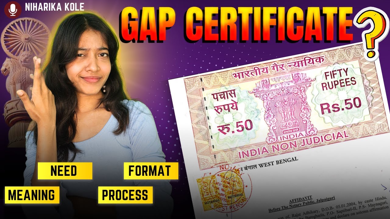 How to make a Gap Certificate/Affidavit 📃