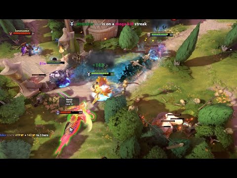 Queen of Pain Rampage Moment, 1 War 4 Level gain in 1 hero