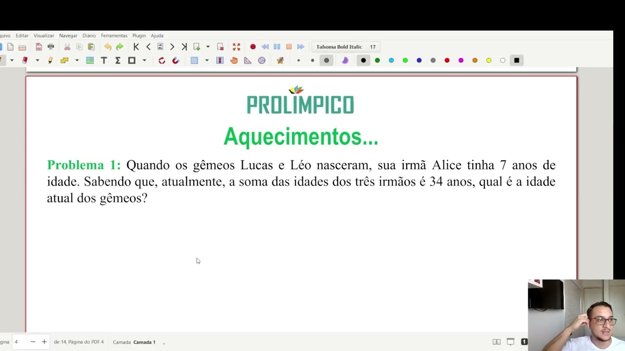 Video Thumbnail - PROLÍMPICO - 11° Edição 2025 - Nível 1 - Traduzindo Situações em Equações: O Poder da Álgebra no Dia a Dia