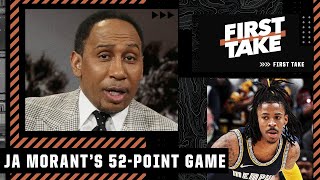 Stephen A. reacts to Ja Morant's 52-point performance highlights 🍿 | First Take