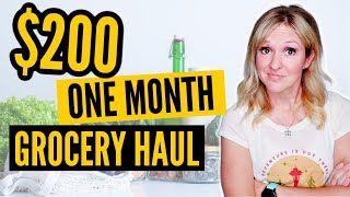 Secrets to Massive Savings: One Month Grocery Haul 2024 | Extreme Budget Grocery Haul