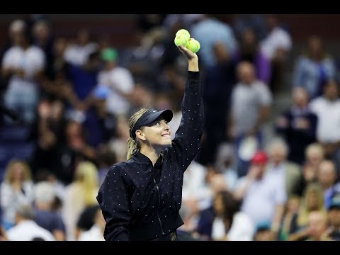 Maria Sharapova stuns Simona Halep in US Open first round: highlights