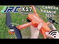 Квадрокоптер JJRC X17 Orange - дрон з 6K і HD камерами, FPV, GPS, БК мотори, до 1000м, 30 хвилин в сумці